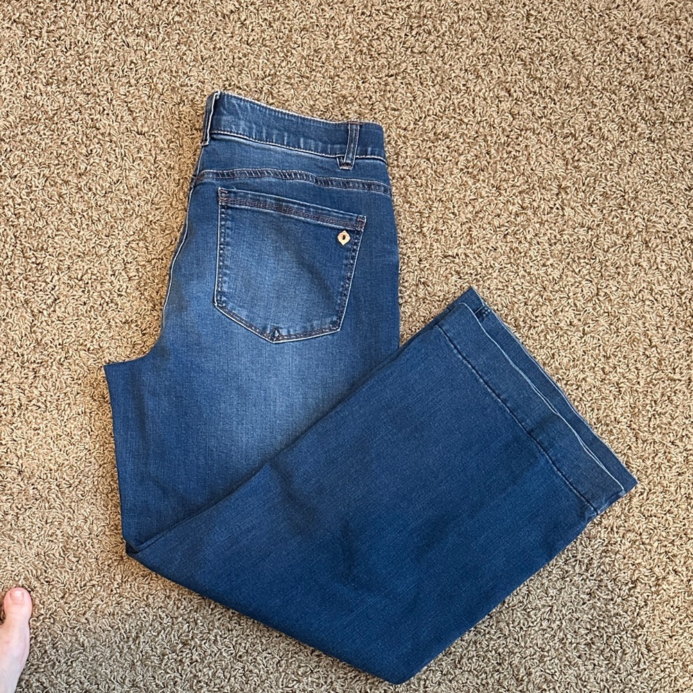 Democracy Medium Blue Wide Leg Jeans - Picture 2 of 6